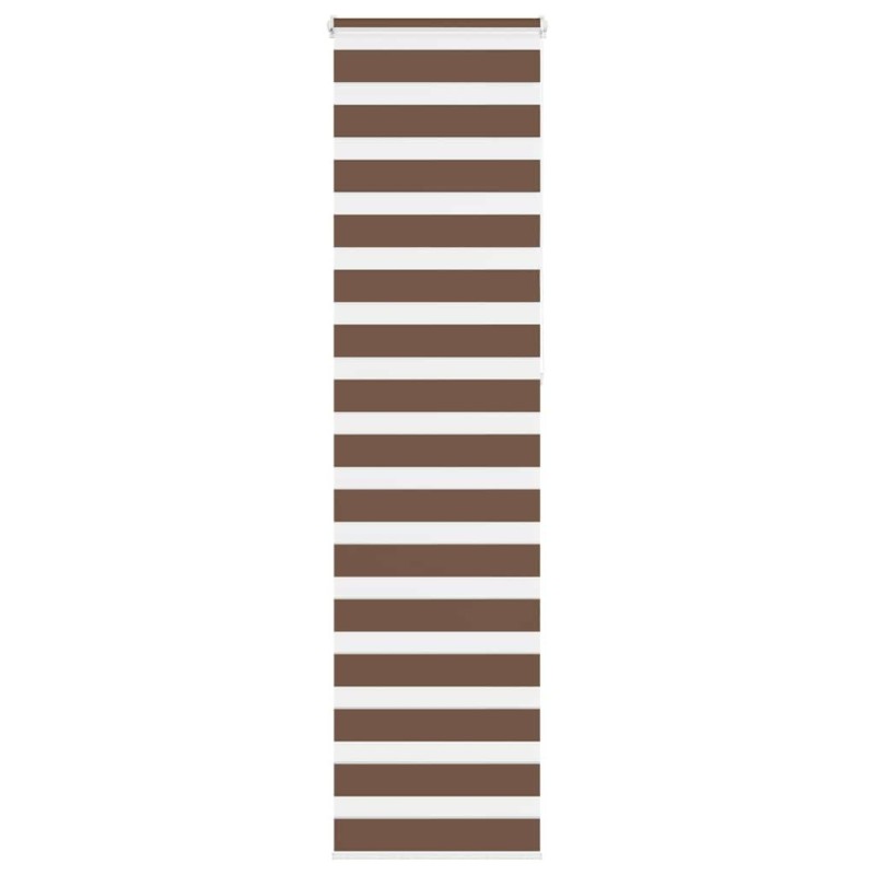 Store zèbre marron 65x230 cm largeur du tissu 60,9 cm polyester 