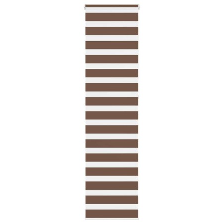 Store zèbre marron 65x230 cm largeur du tissu 60,9 cm polyester 