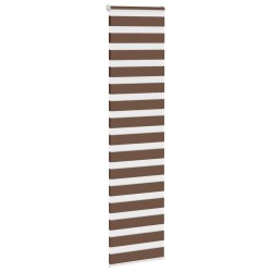 Store zèbre marron 65x230 cm largeur du tissu 60,9 cm polyester 