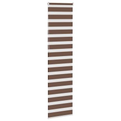 Store zèbre marron 65x230 cm largeur du tissu 60,9 cm polyester 