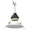 Plafonniers encastrés 12 pièces Ronds GU10 Blanc Ø90 mm Acier 