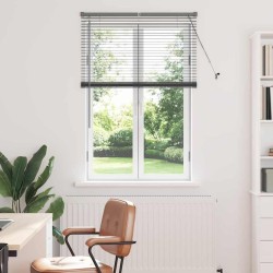Store de Fenêtre Gris foncé 80 x 130 cm Aluminium 