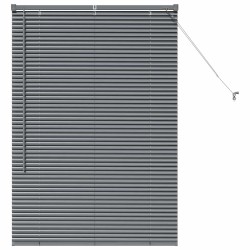 Store de Fenêtre Gris foncé 80 x 130 cm Aluminium 