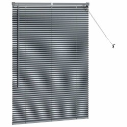 Store de Fenêtre Gris foncé 80 x 130 cm Aluminium 