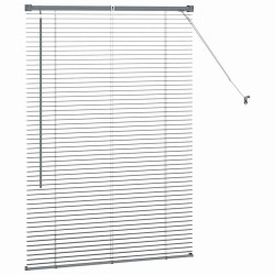 Store de Fenêtre Gris foncé 80 x 130 cm Aluminium 
