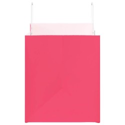 Sacs en papier 50 pcs avec poignées rose 32x22x24 cm 