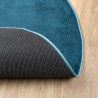 Tapis OVIEDO à poils courts turquoise Ø 120 cm 