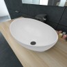 Lavabo céramique 40 x 33 cm Ovale Blanc 