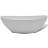 Lavabo céramique 40 x 33 cm Ovale Blanc 