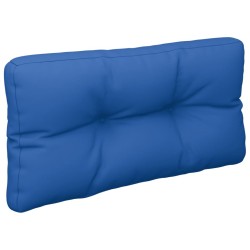 Coussin de palette bleu royal 70x40x12 cm tissu 