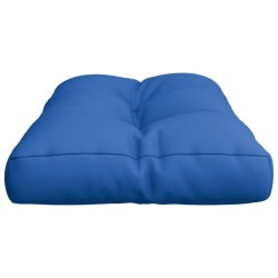 Coussin de palette bleu royal 70x40x12 cm tissu 