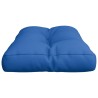 Coussin de palette bleu royal 70x40x12 cm tissu 