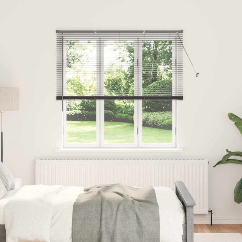 Store de Fenêtre Gris foncé 80 x 130 cm Aluminium 