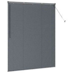 Store de Fenêtre Gris foncé 80 x 130 cm Aluminium 