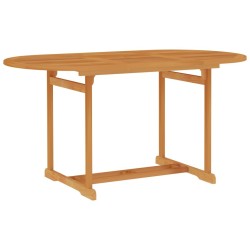 Table de jardin 150x90x75 cm Bois de teck massif 