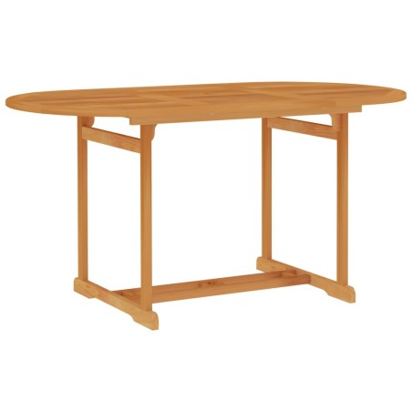 Table de jardin 150x90x75 cm Bois de teck massif 