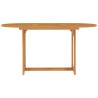 Table de jardin 150x90x75 cm Bois de teck massif 