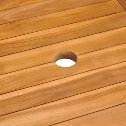Table de jardin 150x90x75 cm Bois de teck massif 