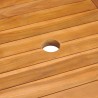Table de jardin 150x90x75 cm Bois de teck massif 