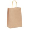 Sacs en papier 50 pcs avec poignées marron 15x8x21 cm 