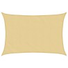 Voile d'ombrage sable 3,5x2,5 m 100 % polyester oxford 
