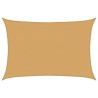 Voile d'ombrage 160 g/m² rectangulaire sable 4x5 m PEHD 