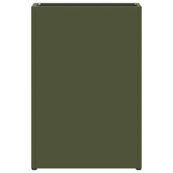 Support de parapluie vert olive - 28x12x41 cm - Fabriqué en acier 
