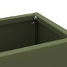 Support de parapluie vert olive - 28x12x41 cm - Fabriqué en acier 