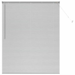 Store de Fenêtre avec des rideaux Autre Argenté 80 x 130 cm Aluminium 