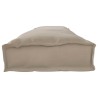 Coussin taupe pour banc 200 x 40 x 8 cm en tissu Oxford 