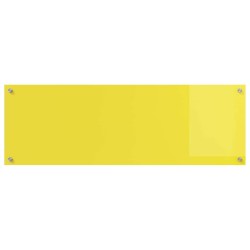Carreaux de cuisine Jaune 120x40x0,6 cm en verre trempé 