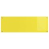 Carreaux de cuisine Jaune 120x40x0,6 cm en verre trempé 