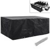 Housses de salon de jardin 2 pcs Rotin 10 œillets 229 x 113 cm 