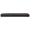 Coussin de plancher de palette Coton 120x40x7 cm Noir 