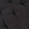 Coussin de plancher de palette Coton 120x40x7 cm Noir 