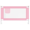 Barrière de sécurité de lit d'enfant Rose 120x25 cm Tissu 