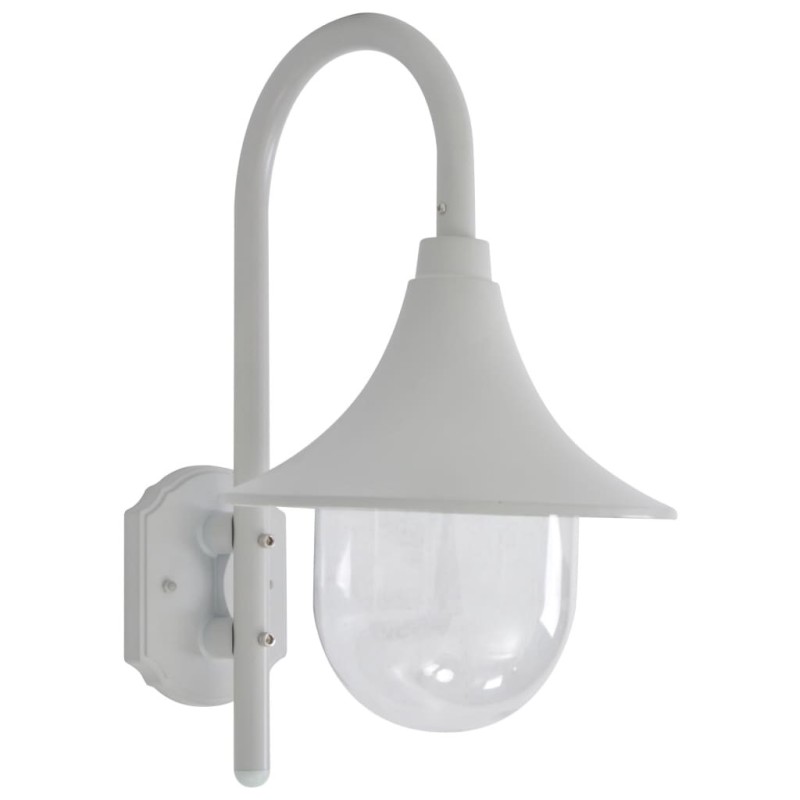 Applique murale de jardin E27 120 cm Aluminium Blanc 