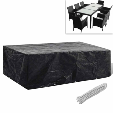 Housse de salon de jardin 8 œillets 300 x 140 x 90 cm 