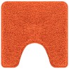 Set de 2 tapis de bain Orange Polypropylène Antidérapant 