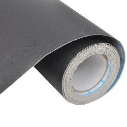 Tableau noir autocollant mural 0,6x2 m 2 rouleaux avec craies 