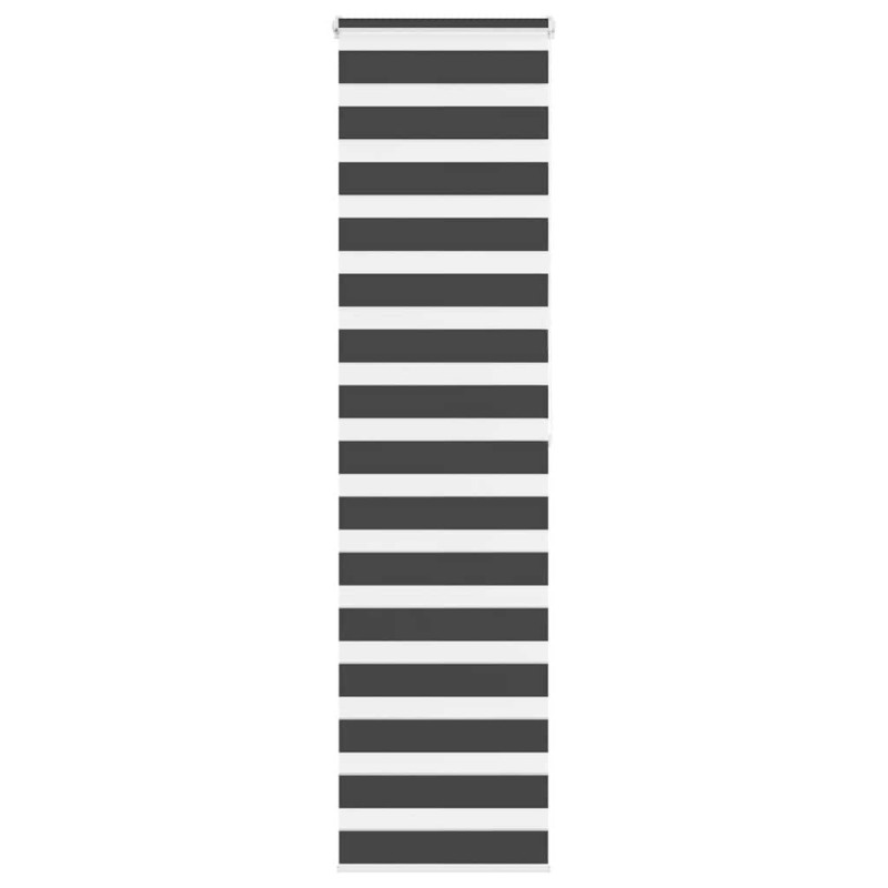 Store zèbre noir 65x200 cm largeur du tissu 60,9 cm polyester 