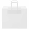 Sacs en papier 50 pcs avec poignées blanc 32x22x24 cm 