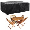 Housse de salon de jardin 8 œillets 242x162x100 cm 