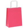 Sacs en papier 250 pcs avec poignées rose 18x8x22 cm 