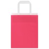 Sacs en papier 250 pcs avec poignées rose 18x8x22 cm 