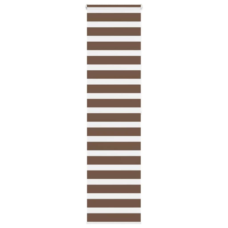 Store zèbre marron 65x200 cm largeur du tissu 60,9 cm polyester 