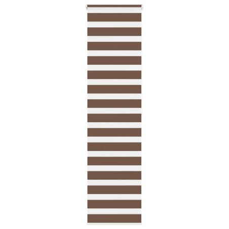 Store zèbre marron 65x200 cm largeur du tissu 60,9 cm polyester 