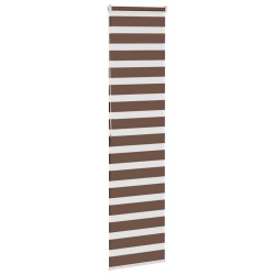 Store zèbre marron 65x200 cm largeur du tissu 60,9 cm polyester 