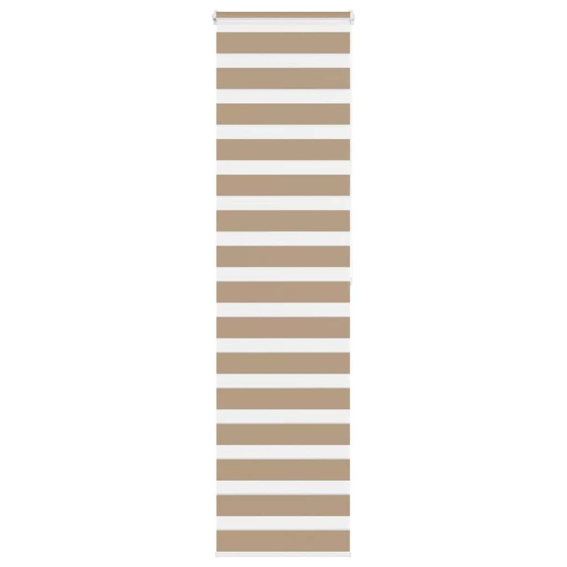 Store zèbre marron sable largeur du tissu 60,9 cm polyester 