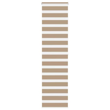 Store zèbre marron sable largeur du tissu 60,9 cm polyester 